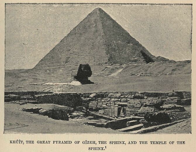 179.jpg Kht, the Great Pyramid of Gzeh, The Sphinx,
And the Temple of The Sphinx 
