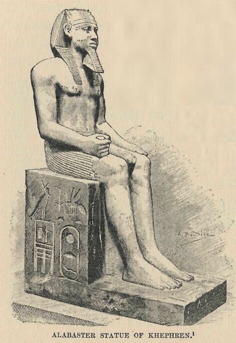 188.jpg Alabaster Statue of Khephren 
