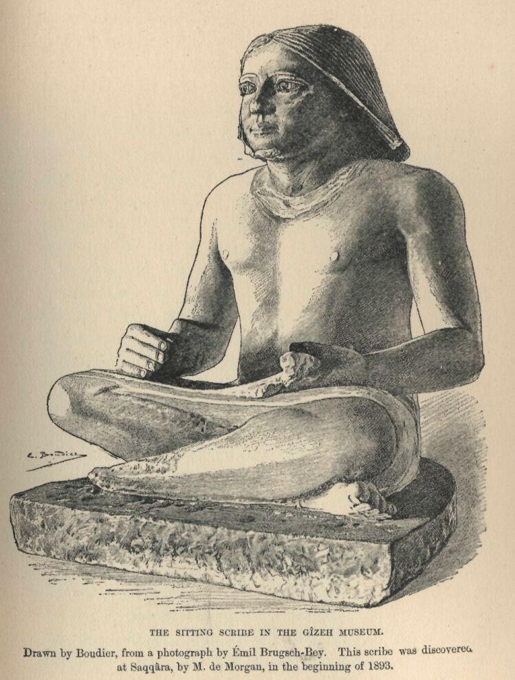 242b THE SITTING SCRIBE IN THE GZEH MUSEUM